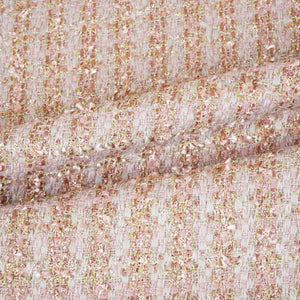 Peach Tweed Fabric AF-27913 - TradeUNO