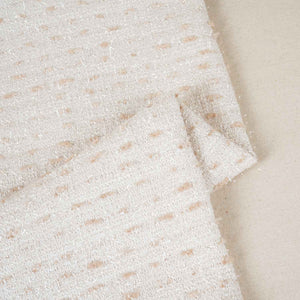 Cream Tweed Fabric AF-27917 - TradeUNO