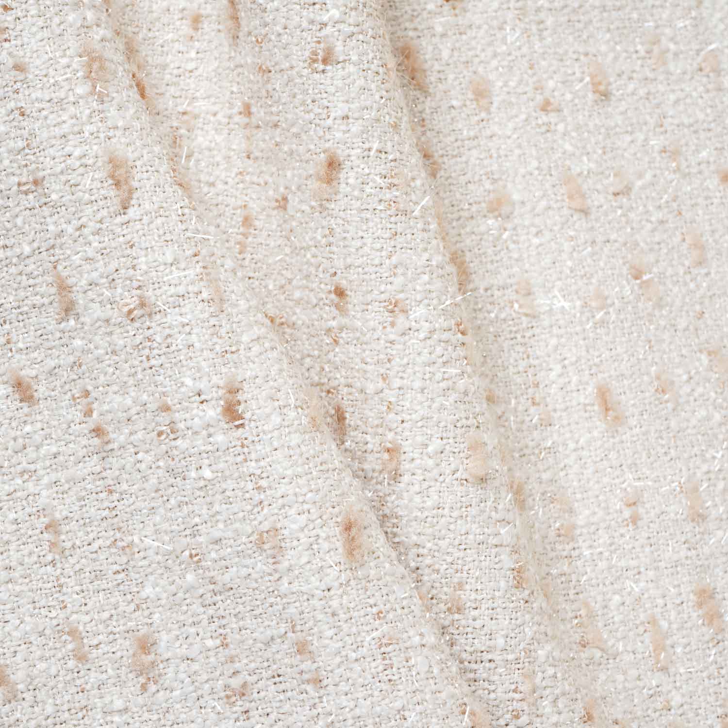 Cream Tweed Fabric AF-27917 - TradeUNO