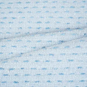 Sky Blue Tweed Fabric AF-27919 - TradeUNO