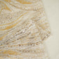Gold Cutdana Embroidery Net Fabric AF-27920