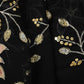 Black Cutdana Embroidery Georgette Fabric WI-27928