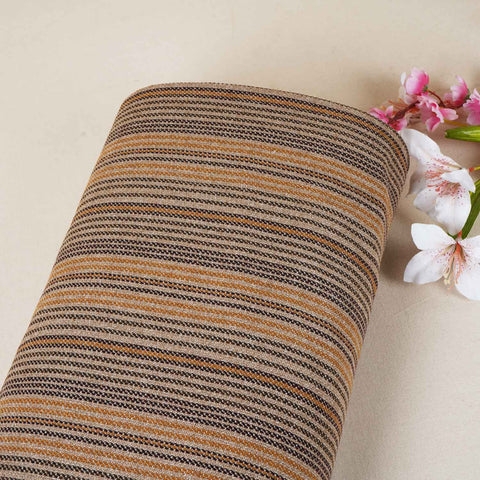 Brown Stripes Tweed Fabric EI-27935
