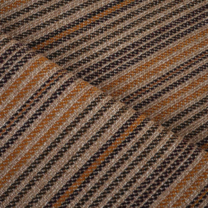 Brown Stripes Tweed Fabric EI-27935 - TradeUNO