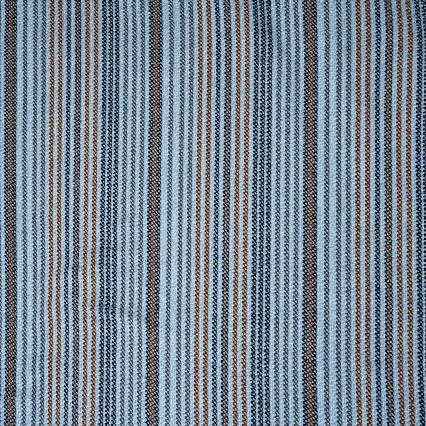 Sea Blue Stripes Tweed Fabric EI-27937