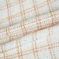 Off White Lurex Tweed Fabric EI-27939