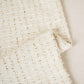 Cream Lurex Tweed Fabric EI-27940