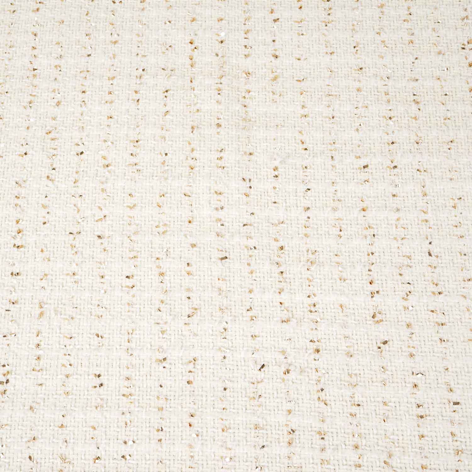 Cream Lurex Tweed Fabric EI-27940 - TradeUNO