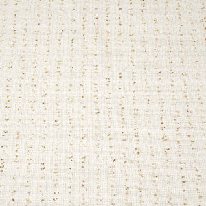 Cream Lurex Tweed Fabric EI-27940 - TradeUNO