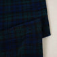 Navy Blue & Green Check Tweed Fabric EI-27942