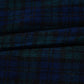 Navy Blue & Green Check Tweed Fabric EI-27942