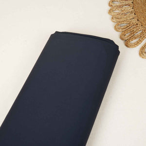 Navy Blue Solid Suiting Lycra Fabric ST-27960 - TradeUNO