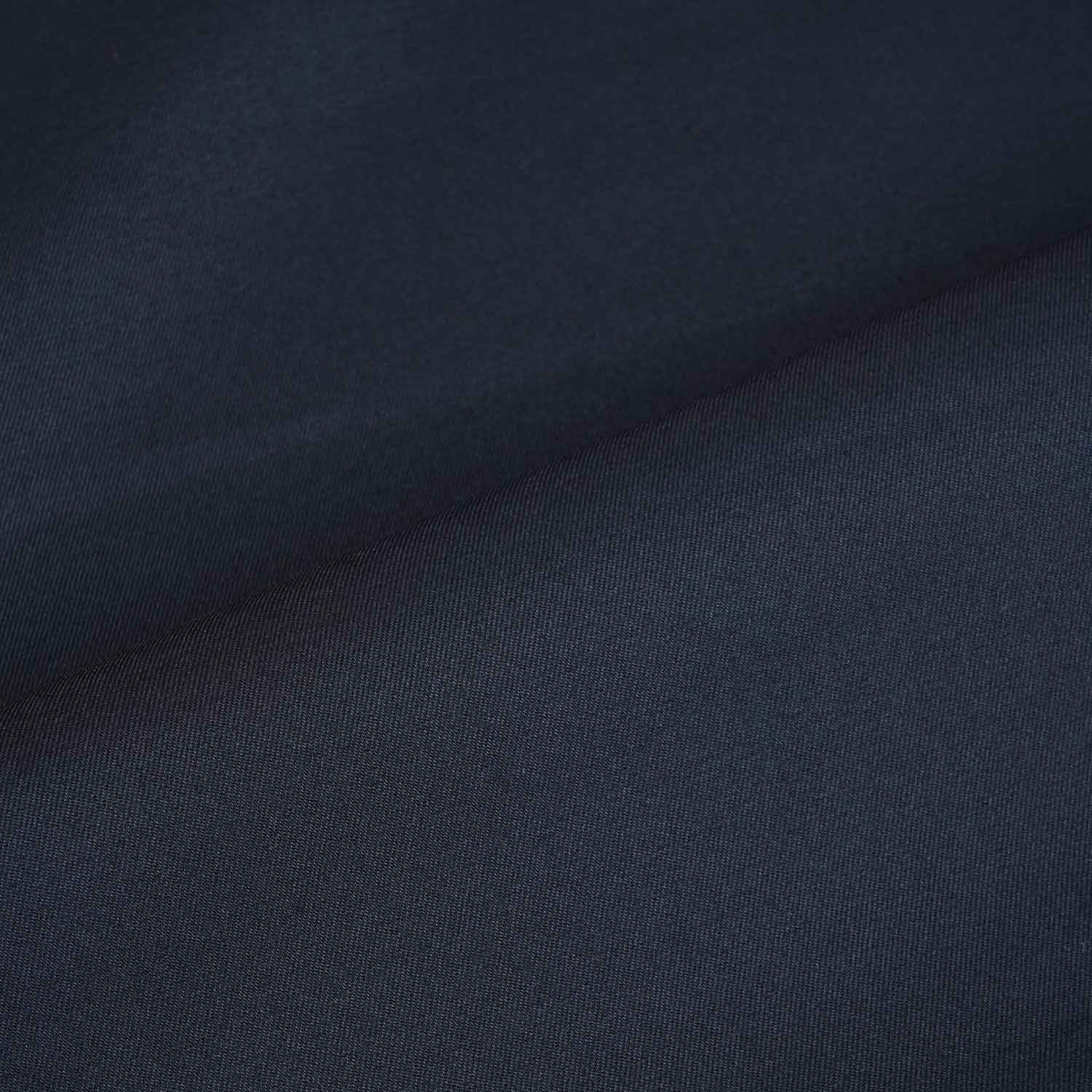 Navy Blue Solid Suiting Lycra Fabric ST-27960 - TradeUNO