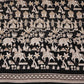 Black Zari Embroidery Georgette fabric DRAJ-27963