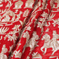 Red Zari Embroidery Georgette fabric DRAJ-27969
