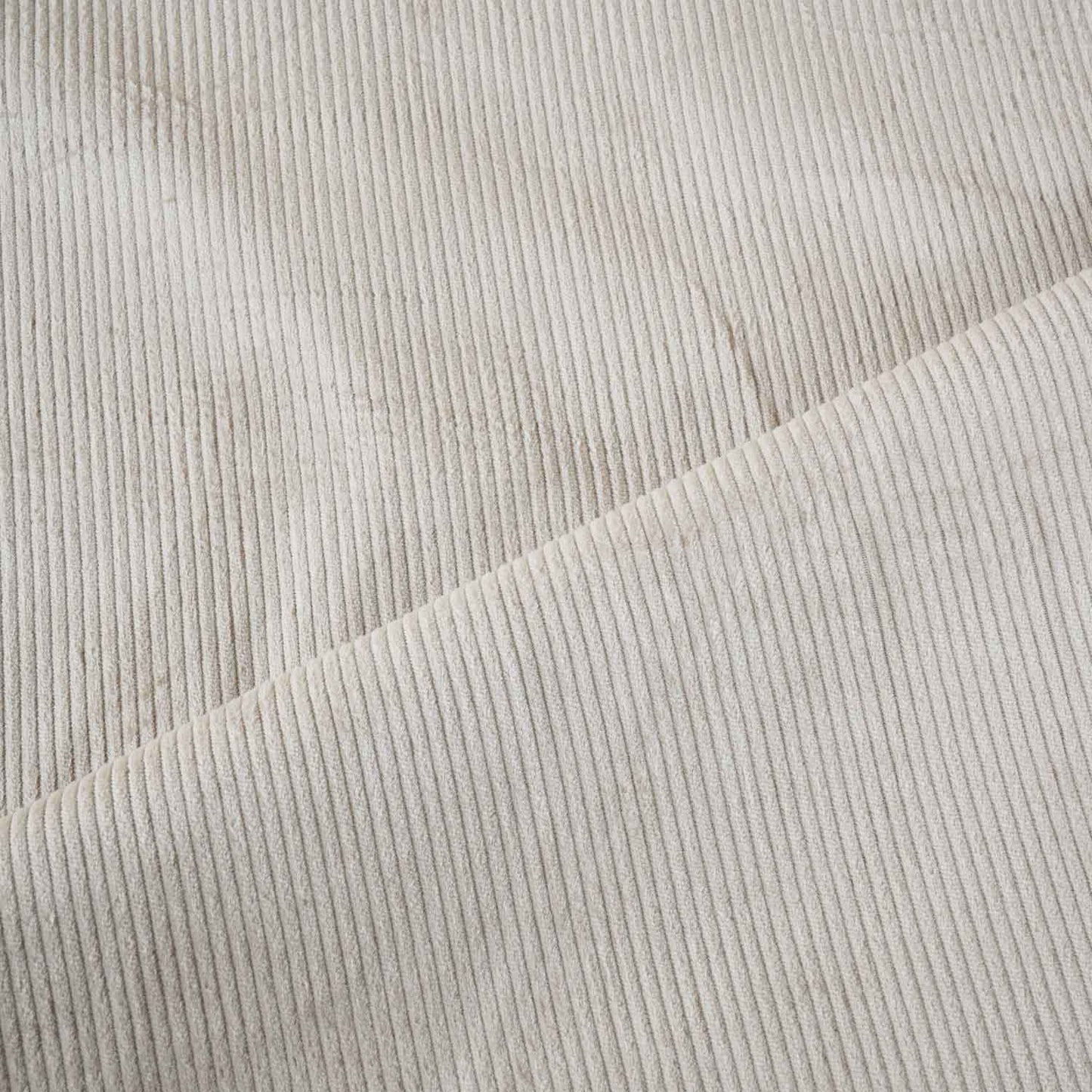 Cream Solid Corduroy Fabric EI-27971