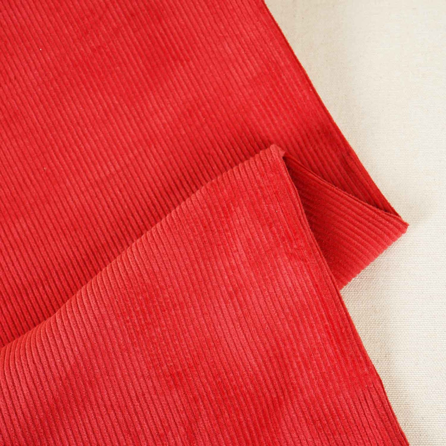 Red Solid Corduroy Fabric EI-27974