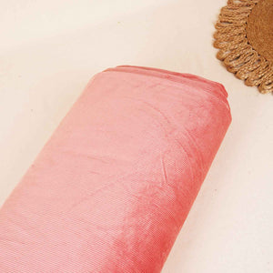 Peach Solid Corduroy Fabric EI-27978 - TradeUNO