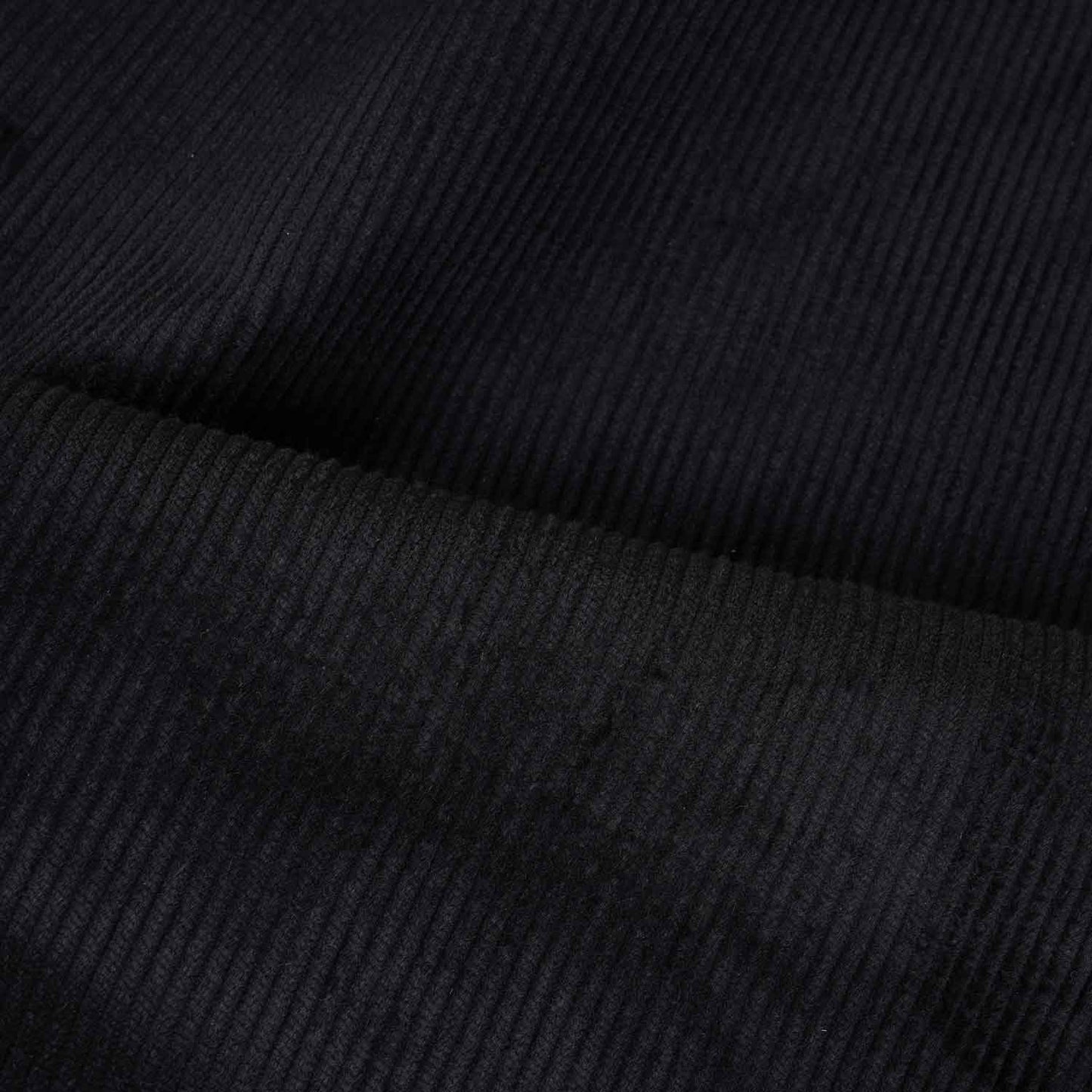 Black Solid Corduroy Fabric EI-27979