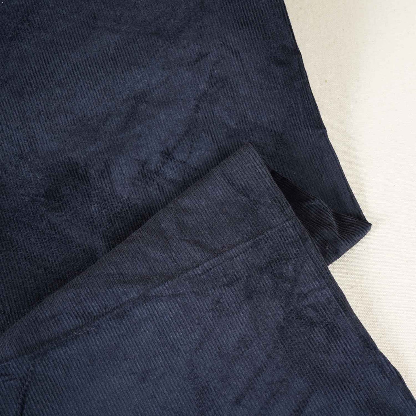Navy Blue Solid Corduroy Fabric EI-27982