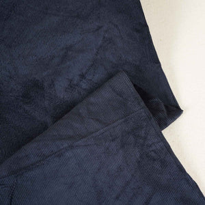 Navy Blue Solid Corduroy Fabric EI-27982 - TradeUNO