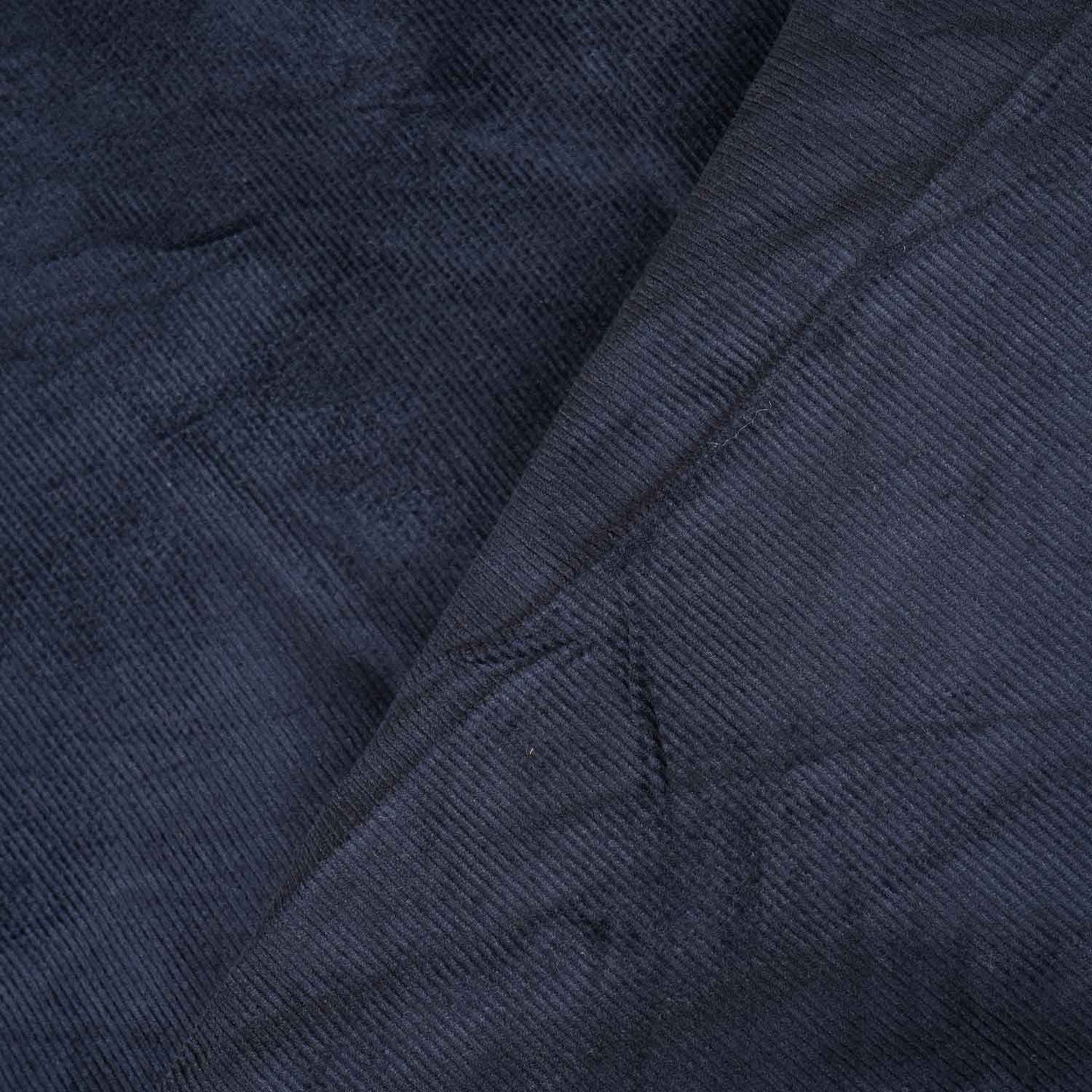 Navy Blue Solid Corduroy Fabric EI-27982