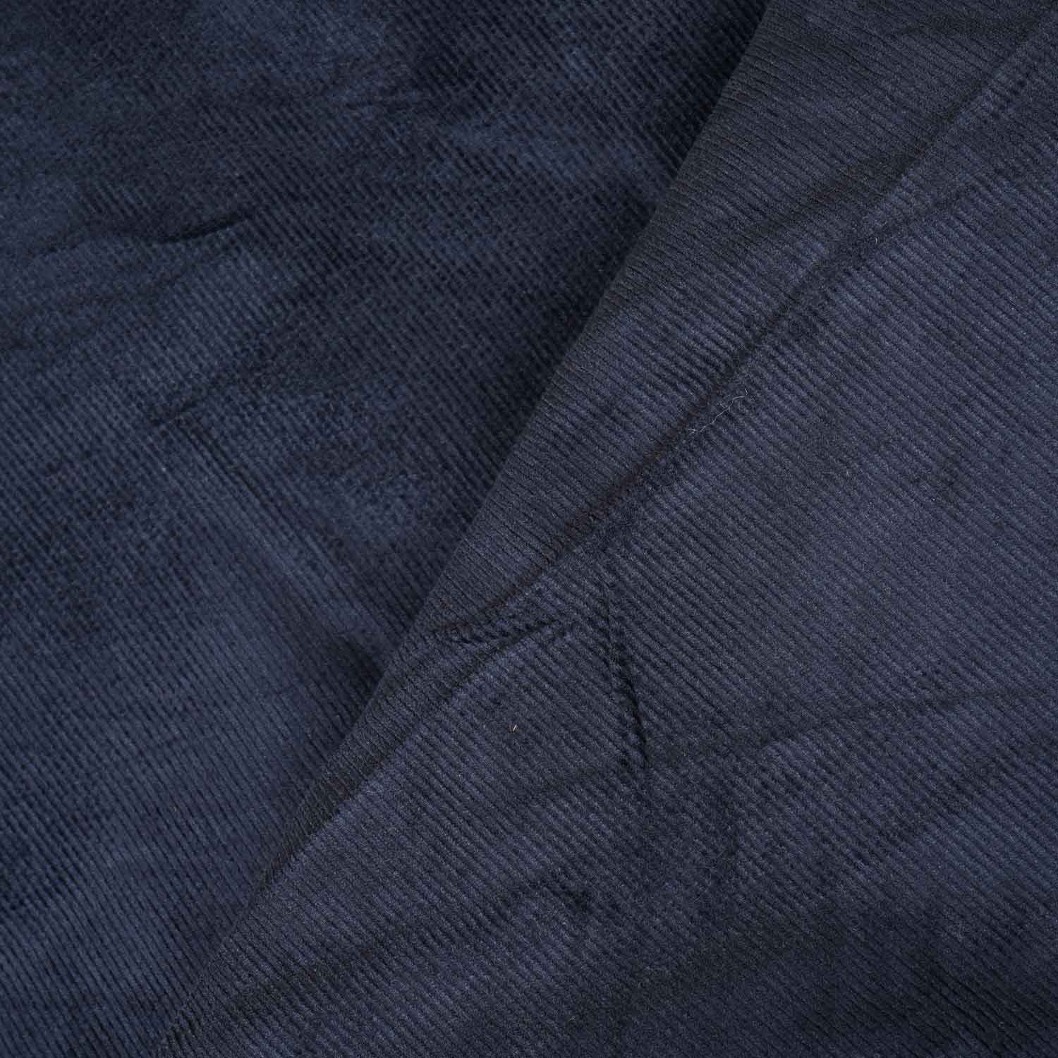 Navy Blue Solid Corduroy Fabric EI-27982 - TradeUNO