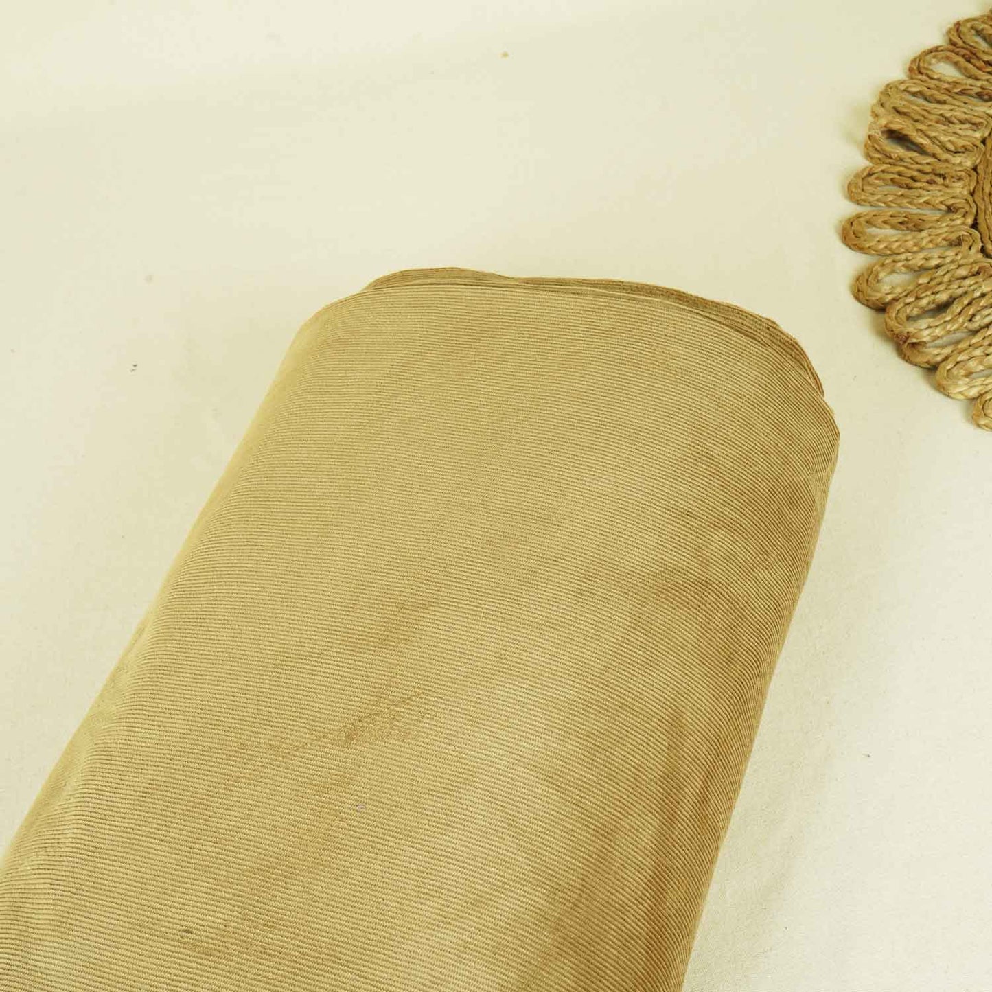Golden Solid Corduroy Fabric EI-27983