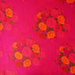 Magenta Floral Print Modal Satin Fabric MT-27988