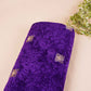 Purple Floral Cutdana Crushed Velvet 9000 SC-27989