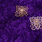 Purple Floral Cutdana Crushed Velvet 9000 SC-27989