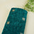 Green Floral Cutdana Crushed Velvet 9000 SC-27990