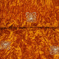 Mustard Floral Cutdana Crushed Velvet 9000 SC-27992