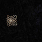 Black Floral Cutdana Crushed Velvet 9000 SC-27993