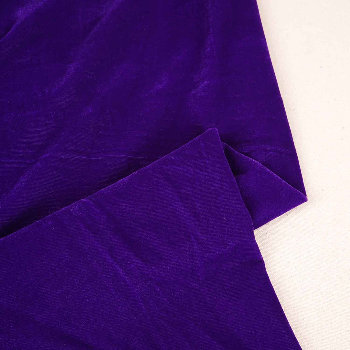 Purple Border Work Cutdana Embroidery Micro Velvet 9000 SC-27995