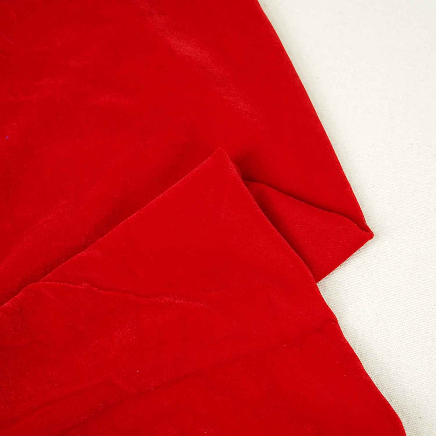 Red Border Work Cutdana Embroidery Micro Velvet 9000 SC-27996