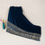 Teal Blue Border Work Cutdana Embroidery Micro Velvet 9000 SC-27998