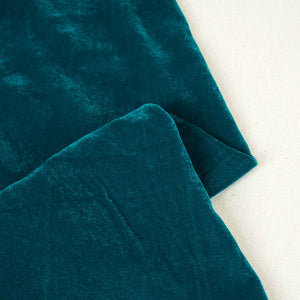 Teal Green Border Work Cutdana Embroidery Micro Velvet 9000 SC-27999 - TradeUNO