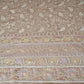 Beige Floral Thread Sequins Embroidery Chikankari Georgette Fabric DRAJ-28280