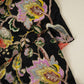 Black Position Print Zari Embroidery Crepe Fabric NF-28006