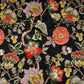 Black Position Print Zari Embroidery Crepe Fabric NF-28006