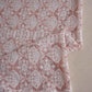 Peach Chikankari Embroidery Georgette Fabric DR-28020