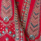 Magneta Traditional Zari Embroidery Georgette Fabric DRAJ-28034