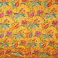 Mustard Floral Position Zari Embroidery Crepe Fabric VC-28037