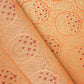 Peach Jaal with Mina Buta Brocade Fabric KR-28044