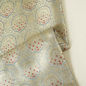 Silver Jaal with Mina Buta Brocade Fabric KR-28046 - TradeUNO