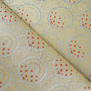Silver Jaal with Mina Buta Brocade Fabric KR-28046 - TradeUNO