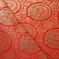 Red Jaal with Mina Buta Brocade Fabric KR-28054