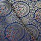 Blue Jaal with Mina Buta Brocade Fabric KR-28056