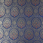 Blue Jaal with Mina Buta Brocade Fabric KR-28056